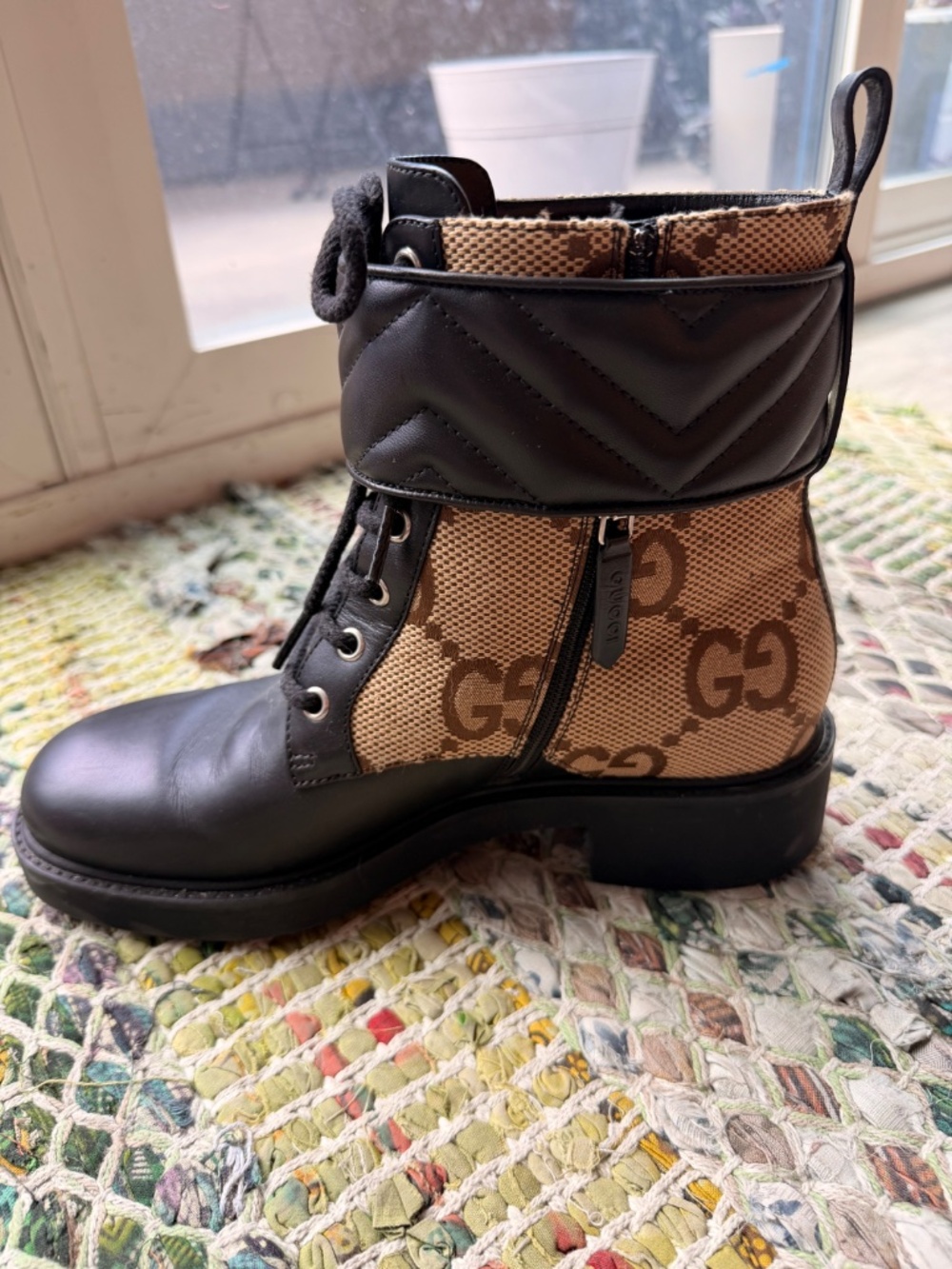 Gucci Women's GG Marmont Leather Ankle Boots - Picture 3 of 10
